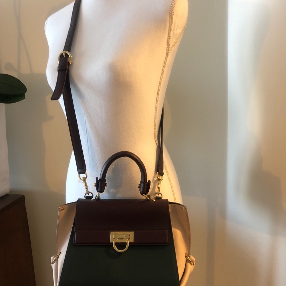 New Salvatore Ferragamo three colors bag , authenticity card and bag included